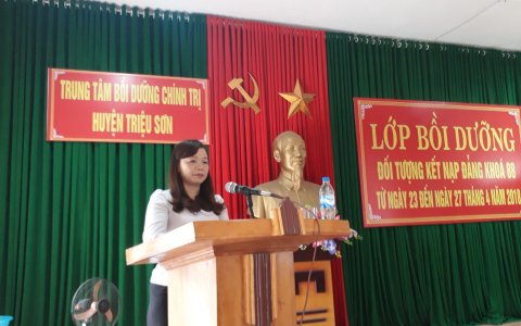 khai giảng lớp bồi dưỡng kết nạp Đảng khóa 88