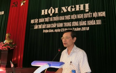 Hội nghị học tập, quán triệt, triển khai thực hiện Nghị quyết hội nghị lần thứ 7 BCH TW Đảng khóa XII.