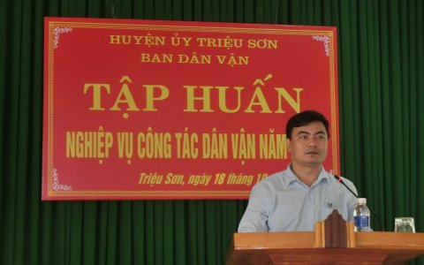 Hội nghị tập huấn nghiệp vụ công tác Dân vận năm 2019.