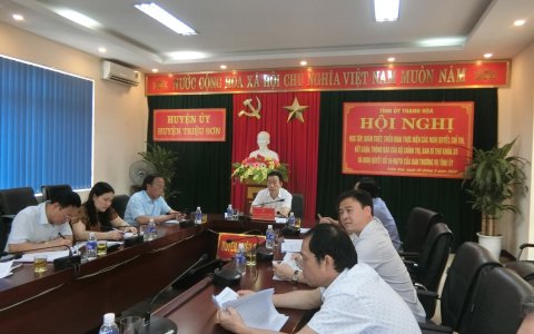 Hội nghị trực tuyến học tập, quán triệt, triển khai thực hiện các Nghị quyết, Chỉ thị, Kết luận, Thông báo của Bộ Chính trị, Ban Bí thư TW khóa XII, và Nghị quyết số 16 NQ-TU của BTV Tỉnh ủy.