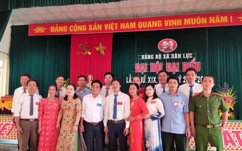 Đại hội đại biểu Đảng bộ xã Dân Lực lần thứ XIX, nhiệm kỳ 2020-2025.