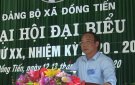  Đồng chí Lê Kim Chất, PBT thường trực Huyện ủy dự Đại hội đại biểu Đảng bộ xã Đồng Tiến nhiệm kỳ 2020-2025