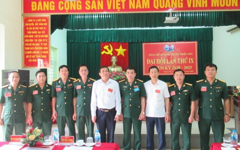 Đại hội Đảng bộ Quân sự huyện Triệu Sơn lần thứ IX, nhiệm kỳ 2020 - 2025