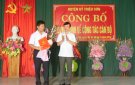Huyện ủy Triệu Sơn công bố các Quyết định về công tác cán bộ.