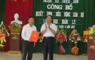 Huyện ủy Triệu Sơn công bố Quyết định điều động cán bộ lãnh đạo quản lý.
