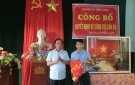 Huyện ủy Triệu Sơn công bố các Quyết định về công tác cán bộ tại các xã Tiến Nông, Khuyến Nông, Nông Trường.