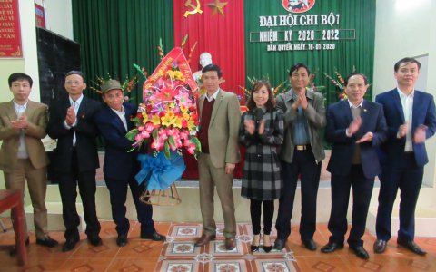 Xã Dân Quyền tổ chức đại hội chi bộ điểm, nhiệm kỳ 2020-2022